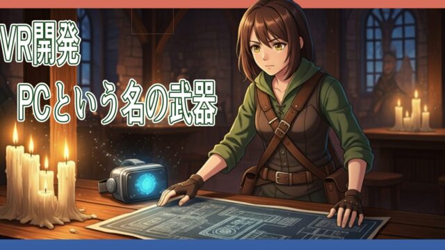 【VR開発PCの賢い選び方】失敗しないスペック解説！冒険の相棒を見つけよう